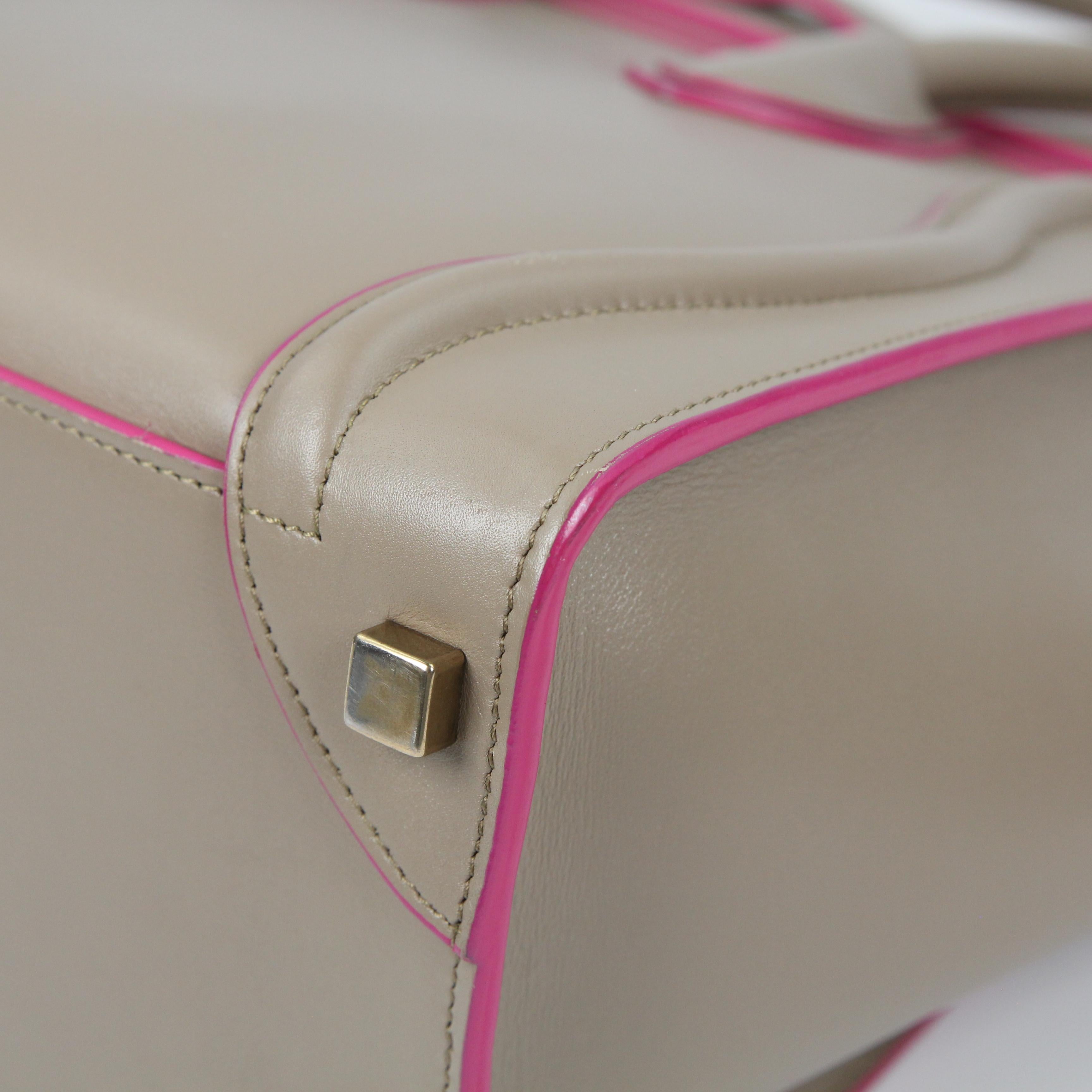 Celine Luggage leather handbag For Sale 4