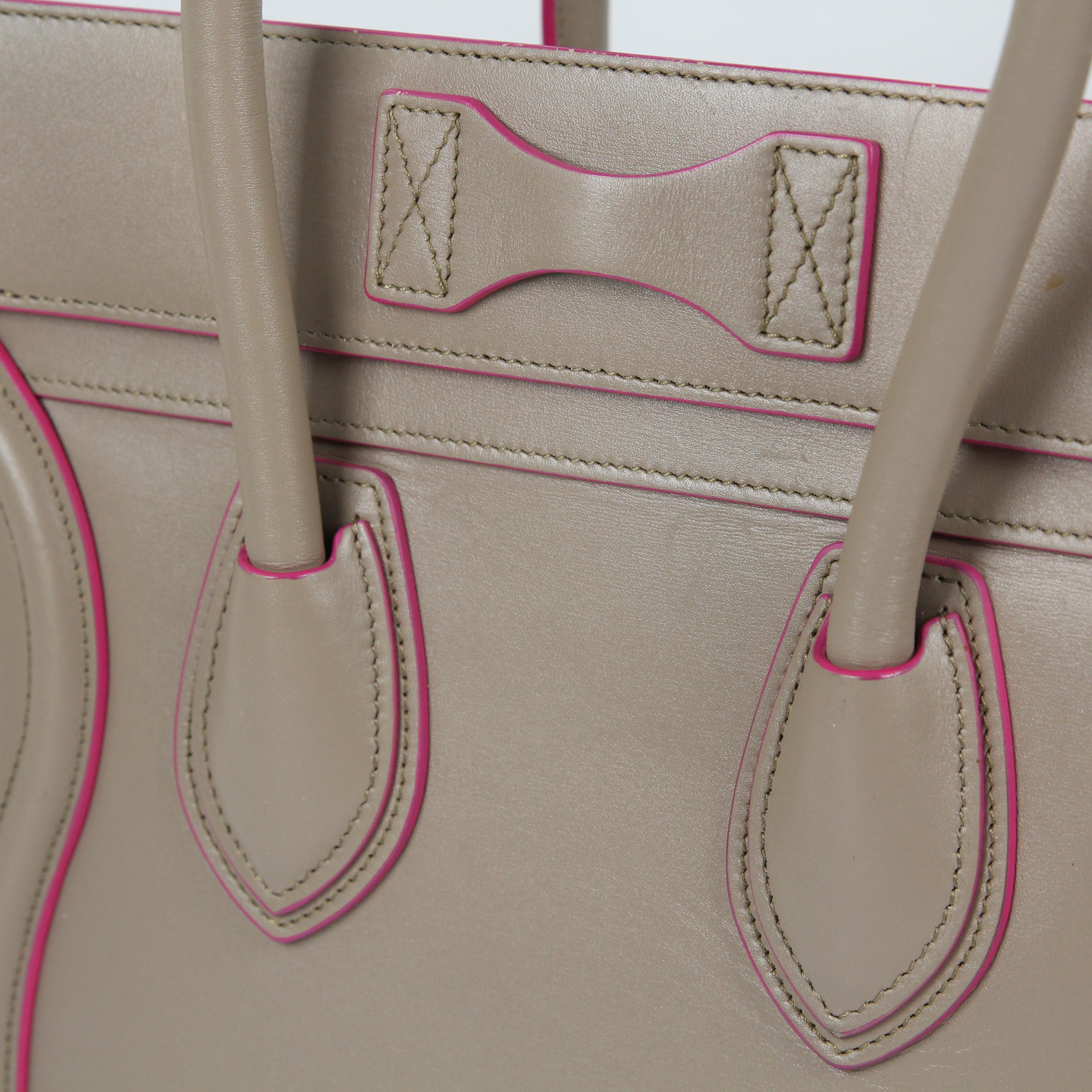 Celine Luggage leather handbag For Sale 5