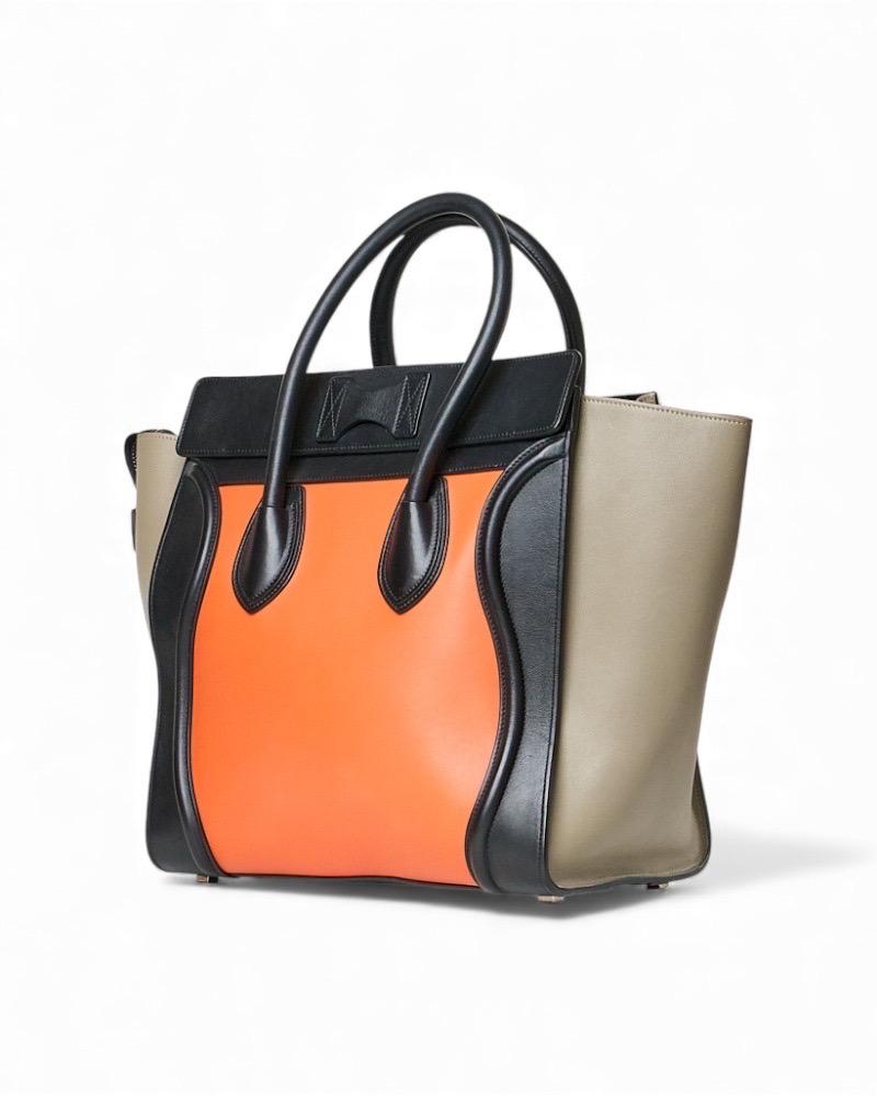 Donna Celine Valigia Media Celine Nera