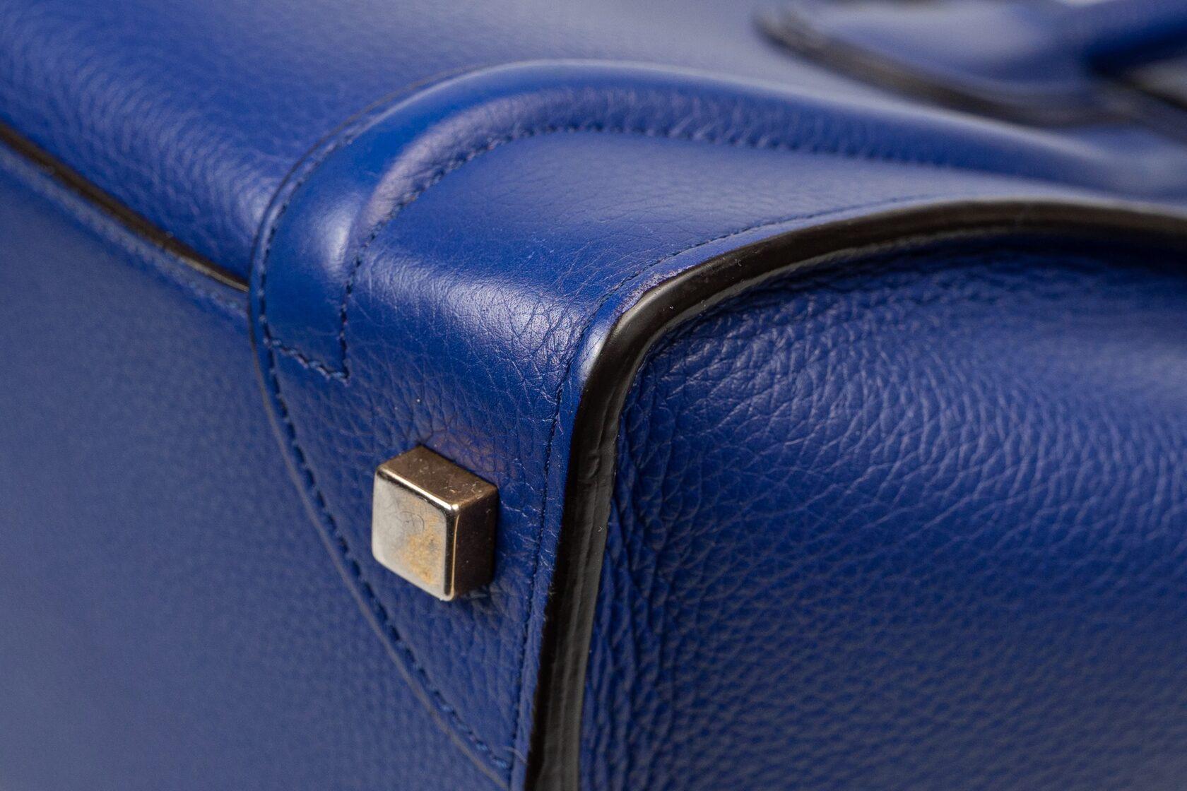 Celine Luggage Micro in Grained Calfskin For Sale 4