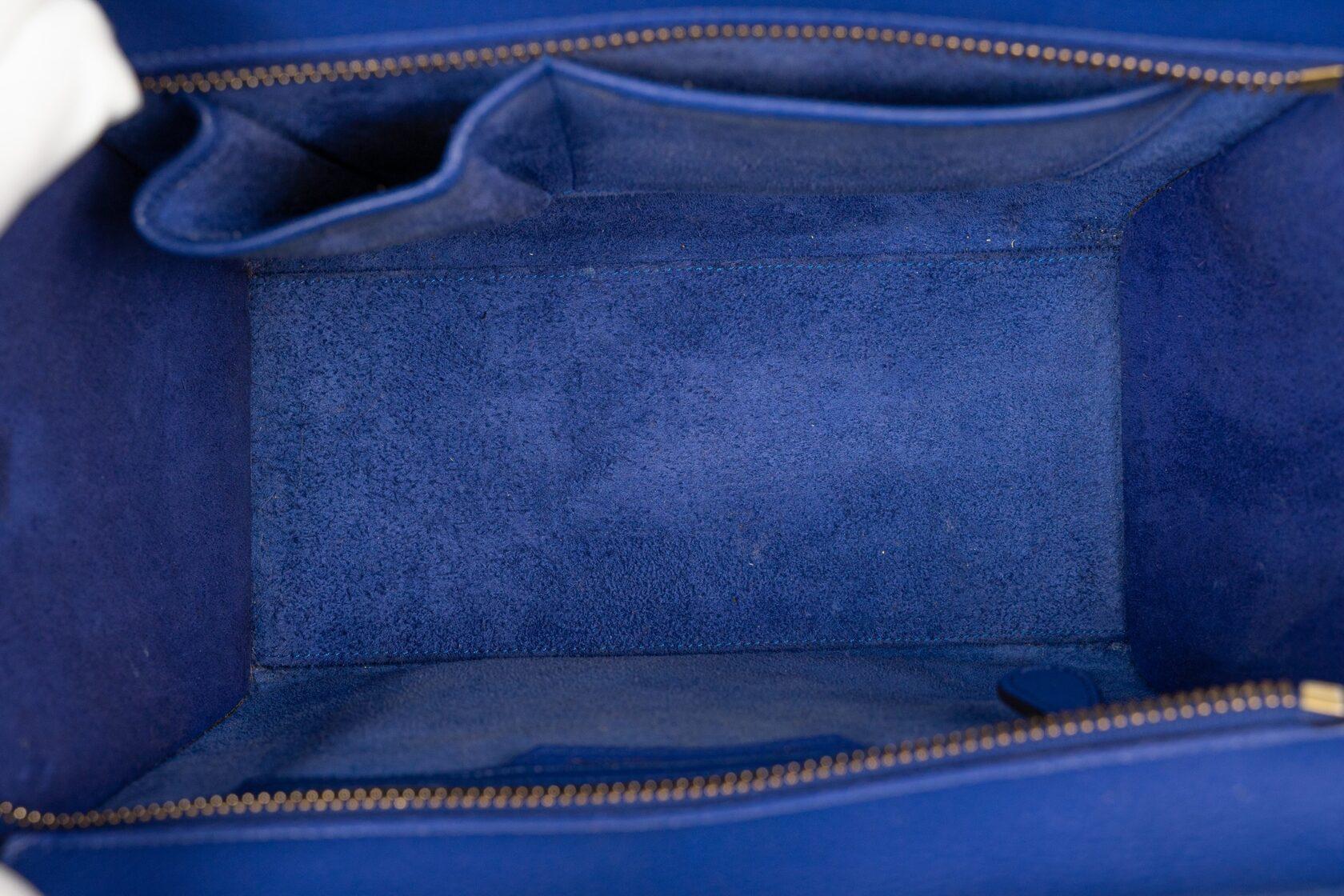 Celine Luggage Micro in Grained Calfskin For Sale 5