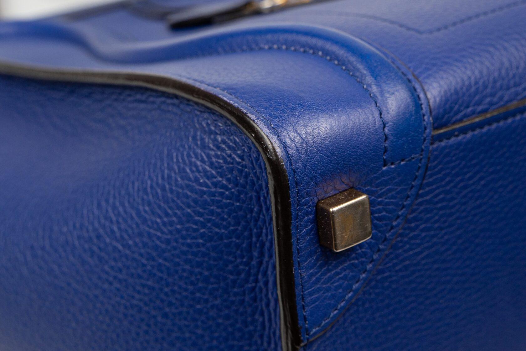 Celine Luggage Micro in Grained Calfskin For Sale 7