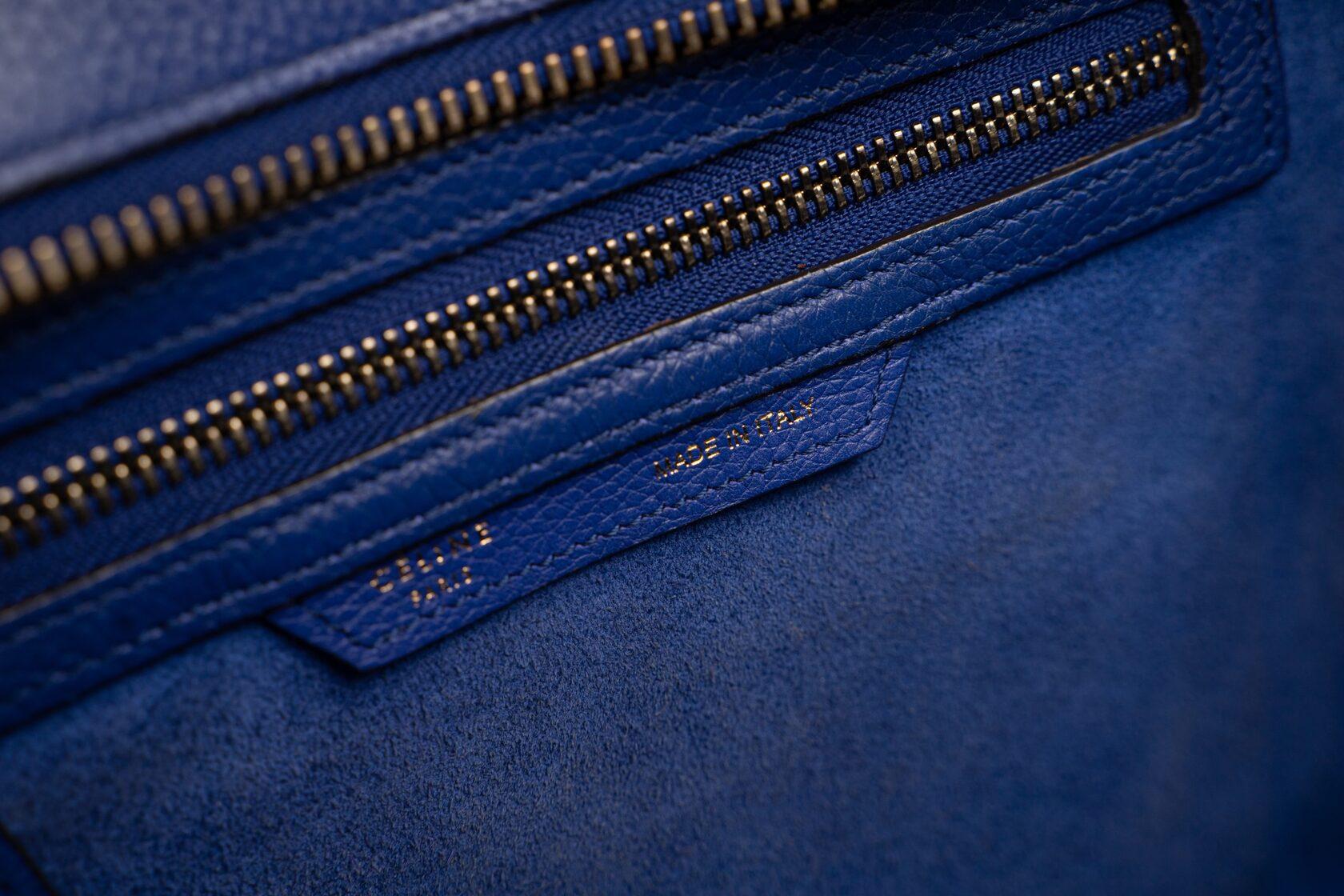 Women's Celine Luggage Micro in Grained Calfskin For Sale