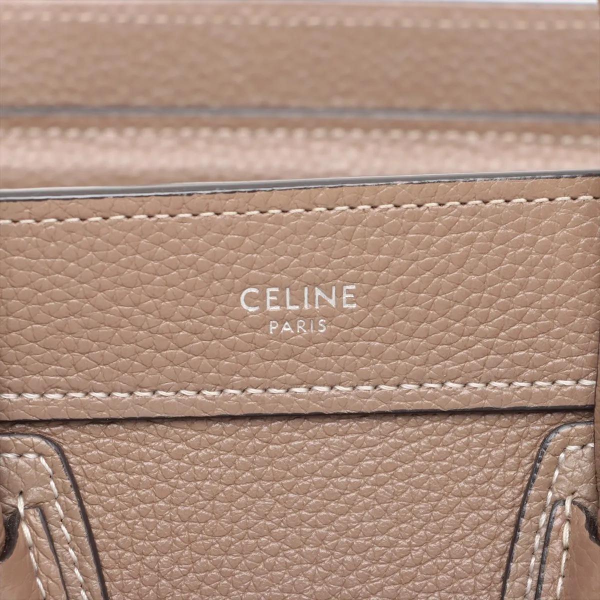 *Celine Borsa Shopper in pelle micro con cinturino e tracolla in vendita 6