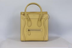Celine Luggage Micro Leather Tote Bag