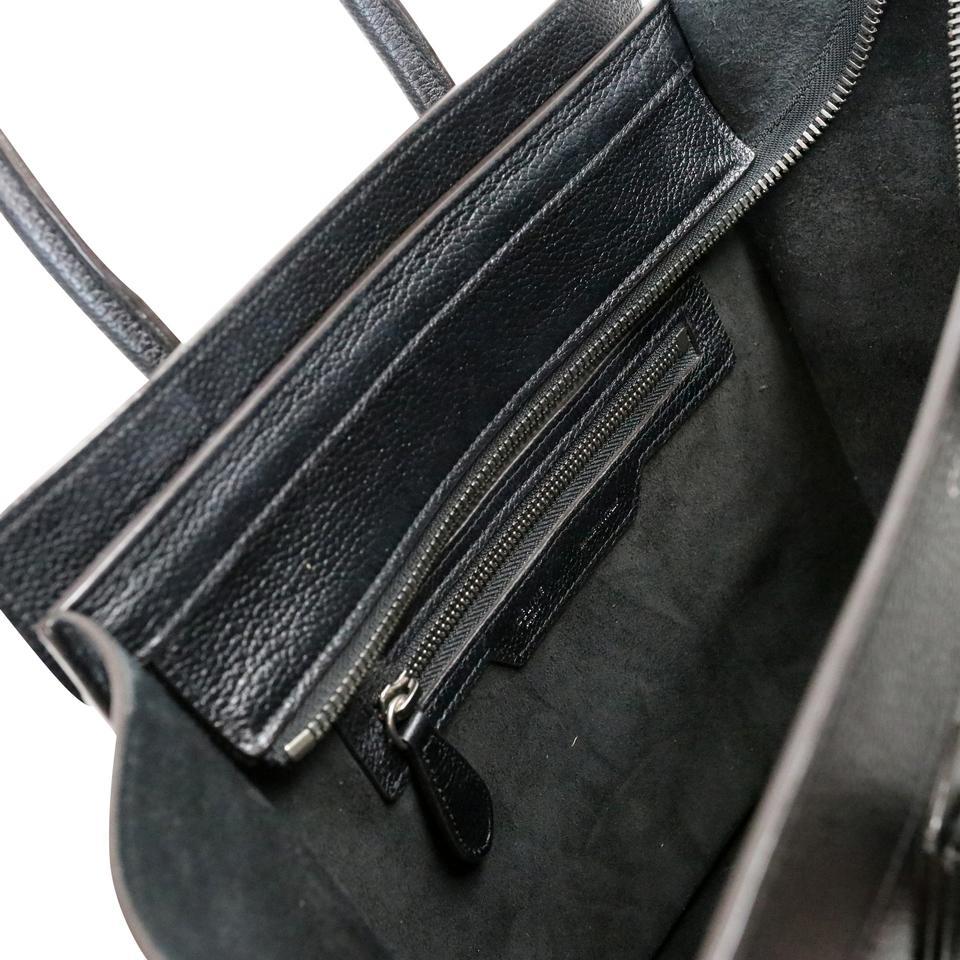Céline Luggage Micro Shopper Leather Tote Bag CE-B0509P-0001 2
