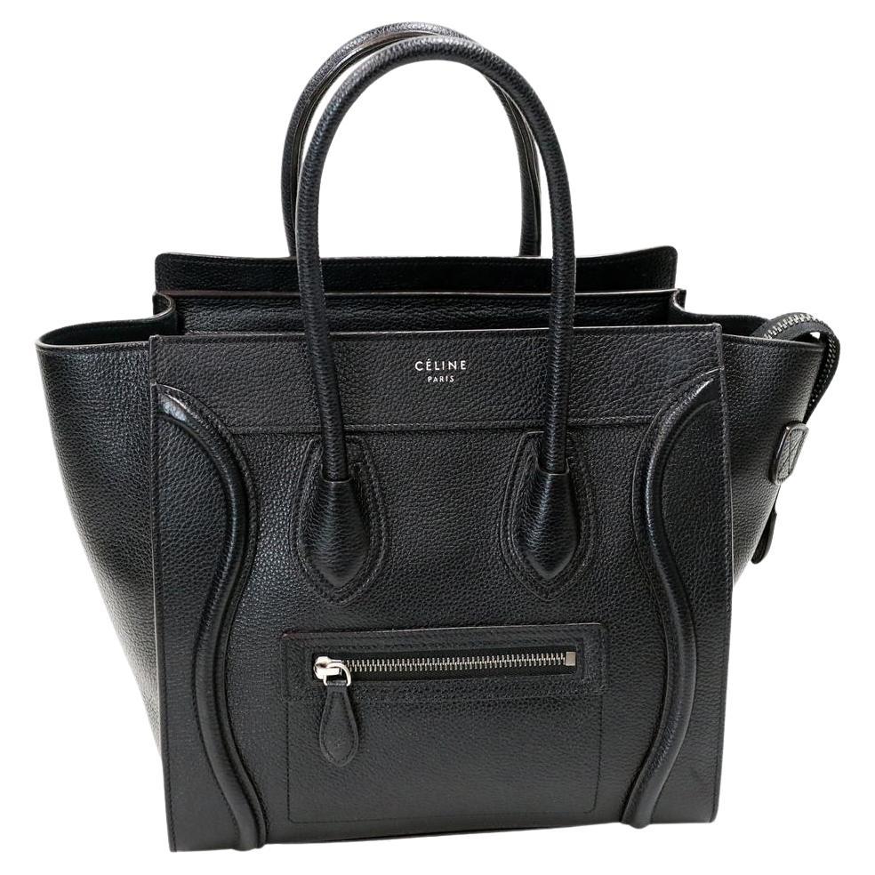 Céline Luggage Micro Shopper Leather Tote Bag CE-B0509P-0001