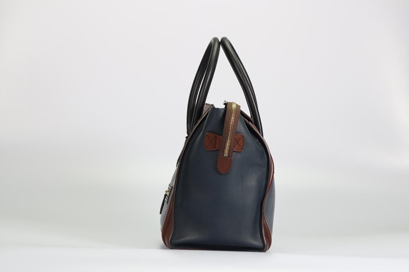 Celine Luggage Mini Leather Tote Bag For Sale 1