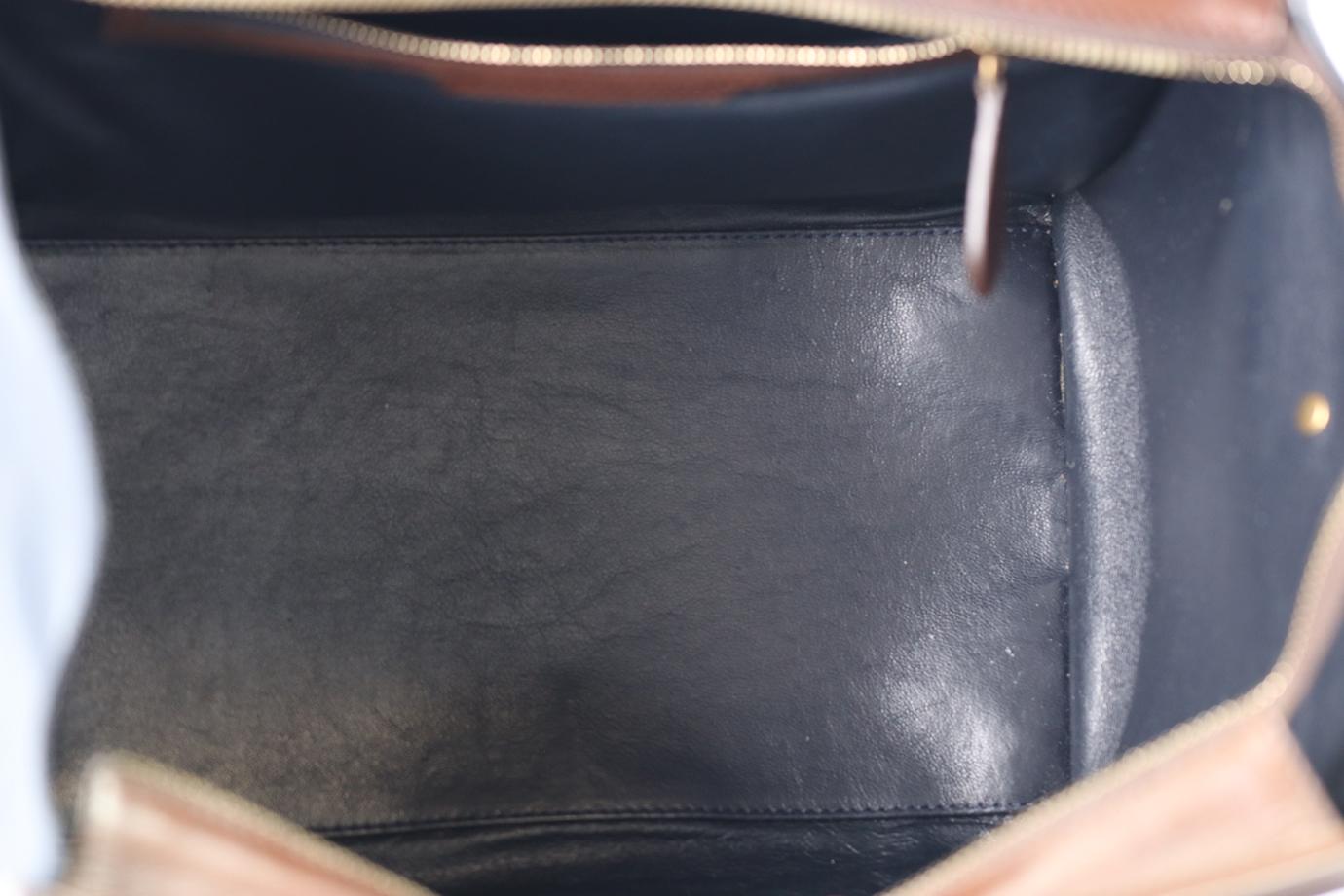 Celine Luggage Mini Leather Tote Bag en vente 5