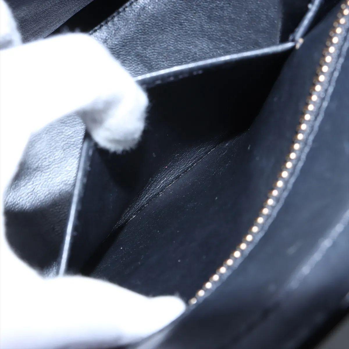 Celine Luggage Mini Shopper Leather Handbag Black For Sale 6