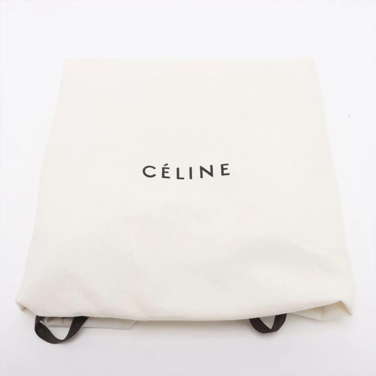 Celine Luggage Mini Shopper Leather Handbag Black For Sale 11