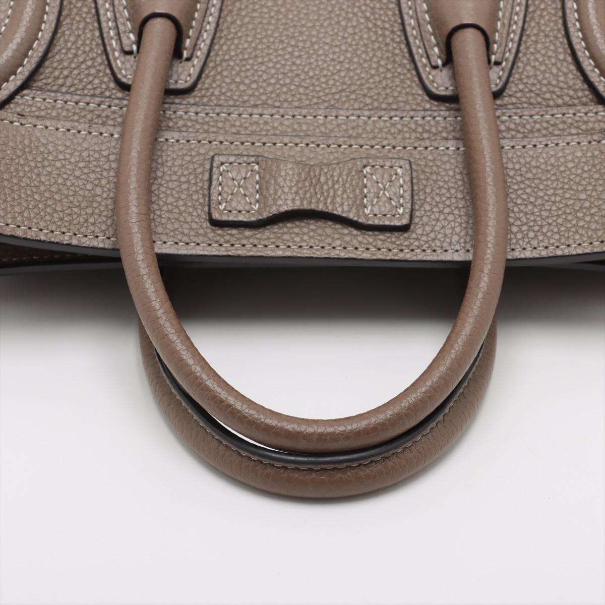 Bolso Celine Luggage Nano Shopper Piel Gris * PREORDEN * 3