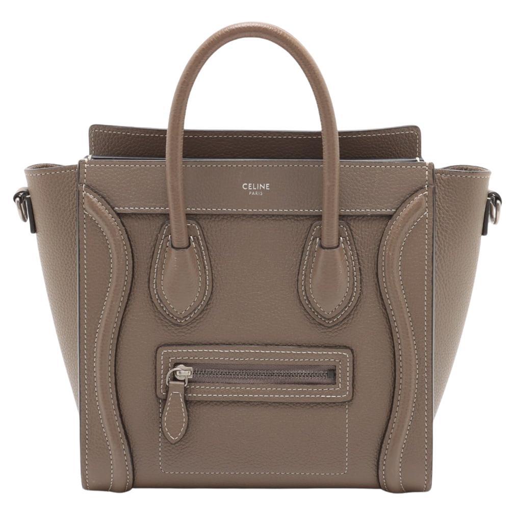 Bolso Celine Luggage Nano Shopper Piel Gris * PREORDEN *