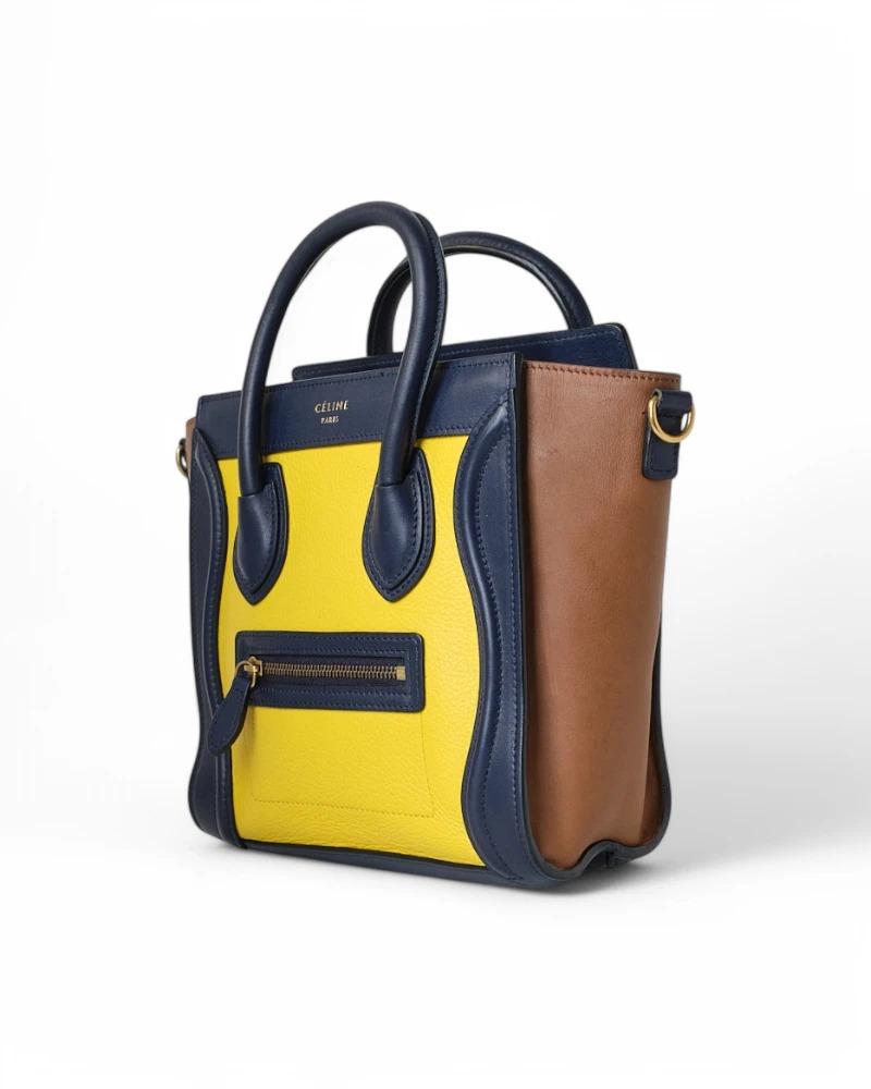 Celine Luggage Small Tricolor In Excellent Condition In Torre Del Greco, IT