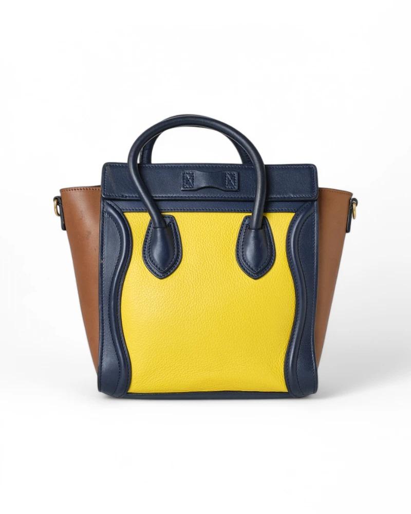 Women's Celine Luggage Small Tricolor