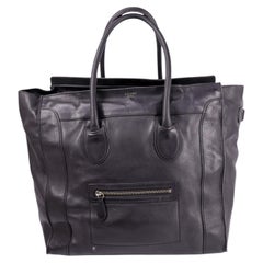 Céline Luggage Tote Bag - Schwarzes Leder Medium Shopper