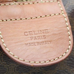 Céline Macadam Boston Duffle 869224 Brown Coated Canvas Weekend/Travel Bag