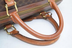 Céline Macadam Boston Duffle865697 Brown Coated Canvas Weekend/Travel Bag