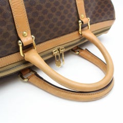 Céline Macadam Boston Monogram Duffle 865631 Brown Canvas Satchel