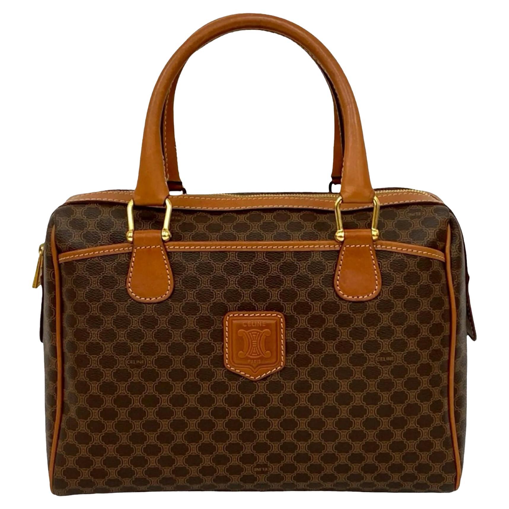 Borsa a mano Celine Macadam Canvas Boston