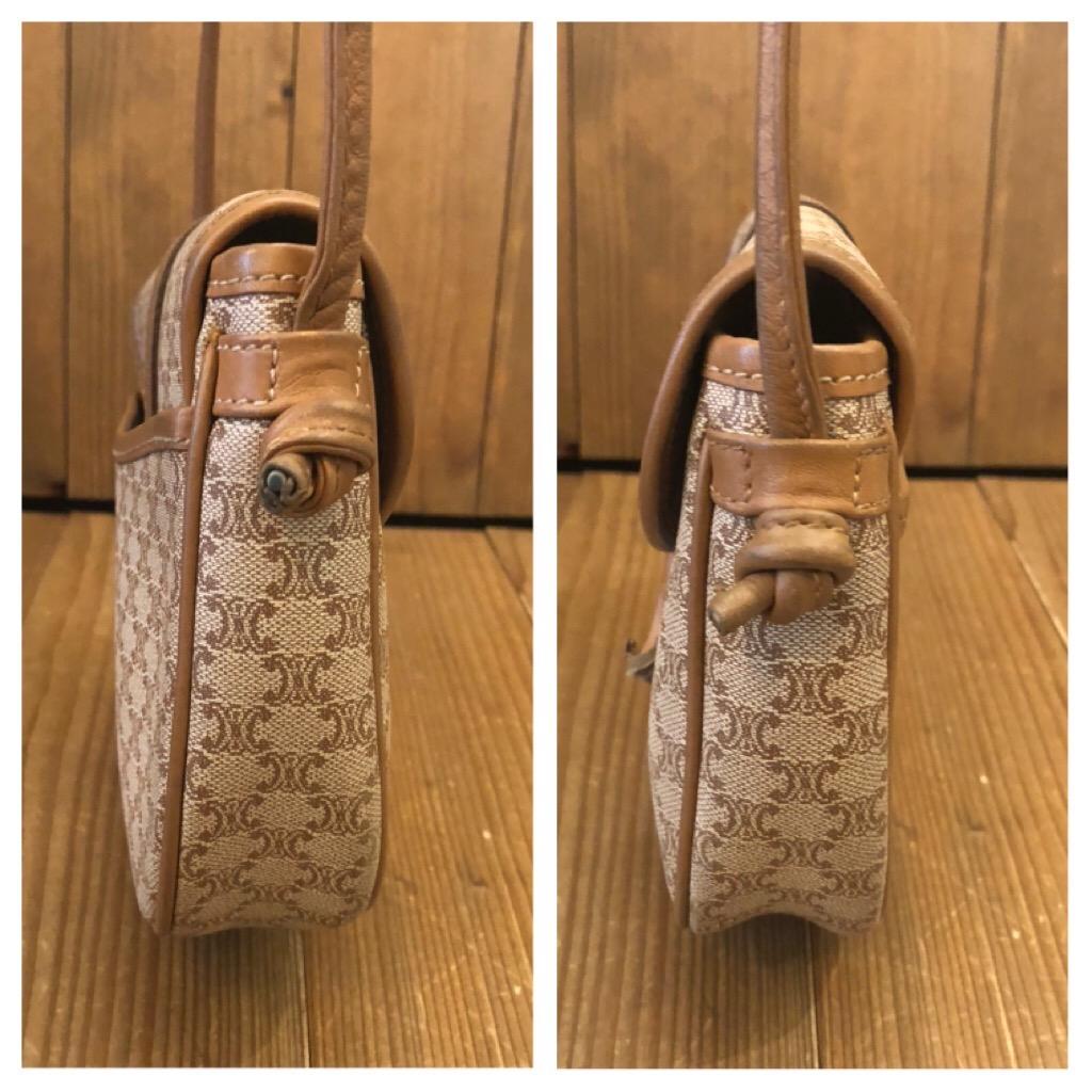 CELINE Macadam Canvas Mini Crossbody Bag In Good Condition In Bangkok, TH
