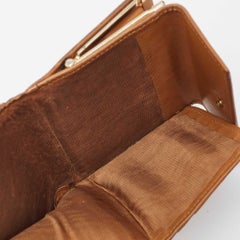 Celine Macadam Brieftasche aus beschichtetem Segeltuch und Leder Triomphe Kisslock