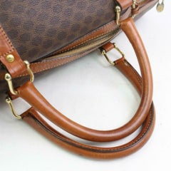 Céline Macadam Duffle Boston 870635 Brown Coated Canvas Weekend/Travel Bag