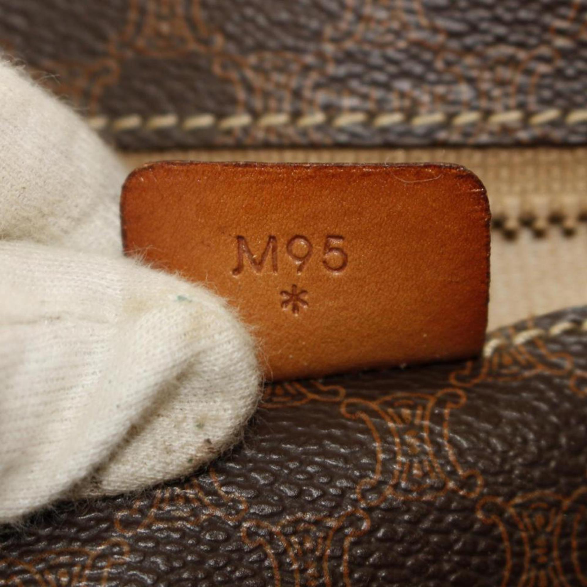 Céline Macadam Monogram 866497 Brown Coated Canvas Tote In Good Condition For Sale In Forest Hills, NY