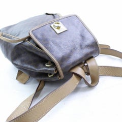 Céline Macadam Monogram 866775 Brown Coated Canvas Backpack