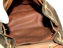 Céline Macadam Monogram 866875 Brown Coated Canvas Backpack