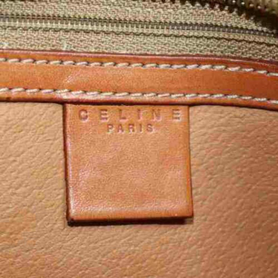 Céline Macadam Monogram Lunchbox Satchel 872902 Brown Coated Canvas Tote 3