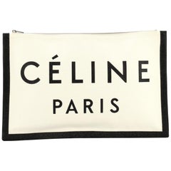 Celine Made In Pouch Printed Canvas Large