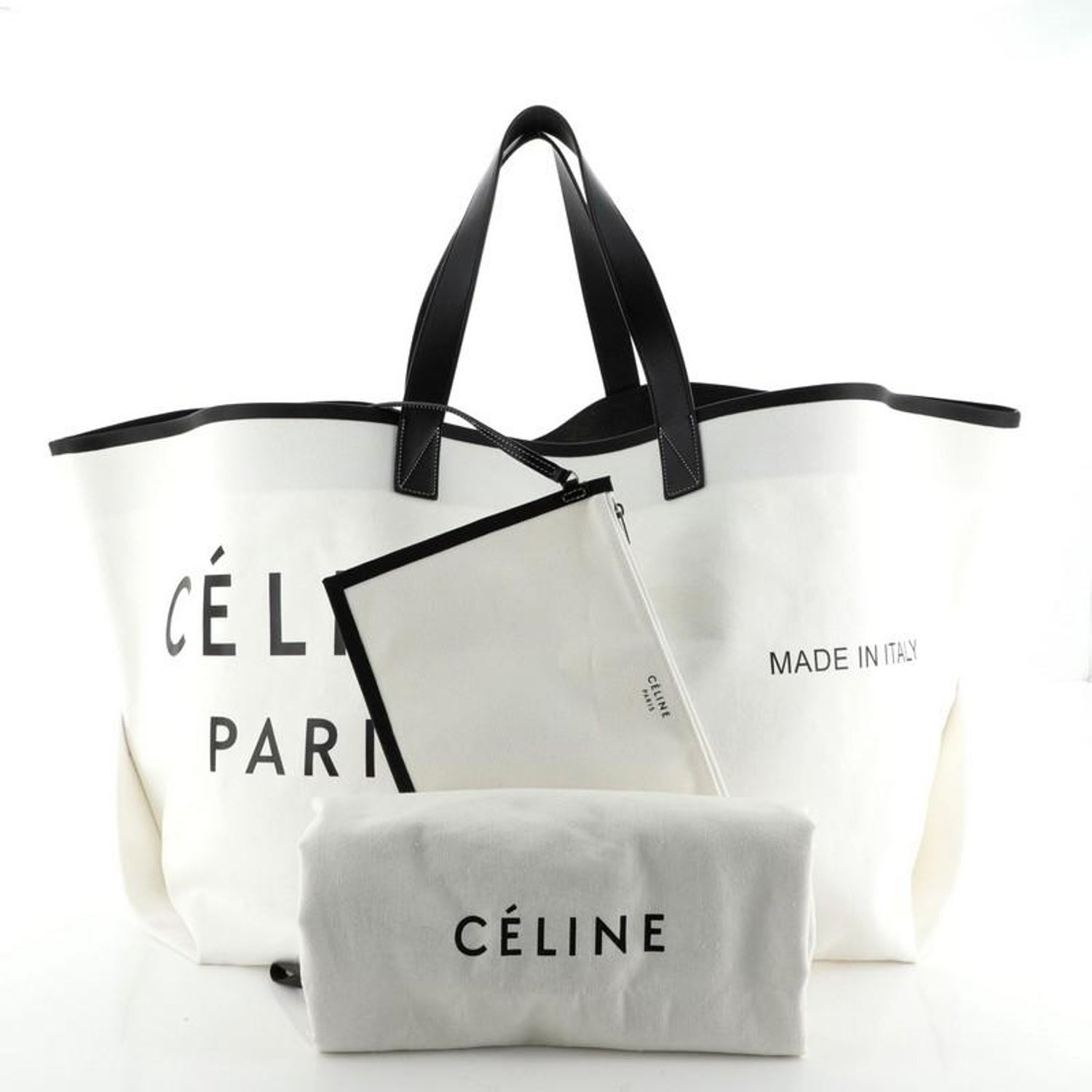 Celine Made In Tote Canvas with Leather Large at 1stDibs | celine made in  tote, celine tote canvas, celine made in tote bag