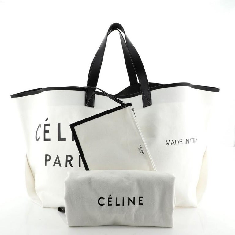 Celine Made In Tote Bag Natural Canvas