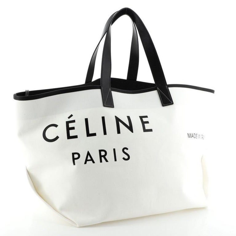 Celine Made In Tote Canvas With Leather Medium at 1stDibs | celine made ...