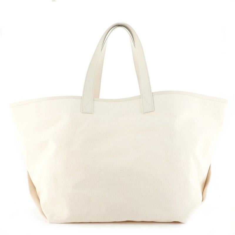 Celine Made In Tote Canvas mit Leder Medium im Zustand „Gut“ in NY, NY