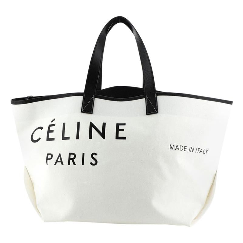 Celine Made In Tote Canvas With Leather Medium at 1stDibs | celine made in  tote medium, celine tote canvas, celine made in tote bag