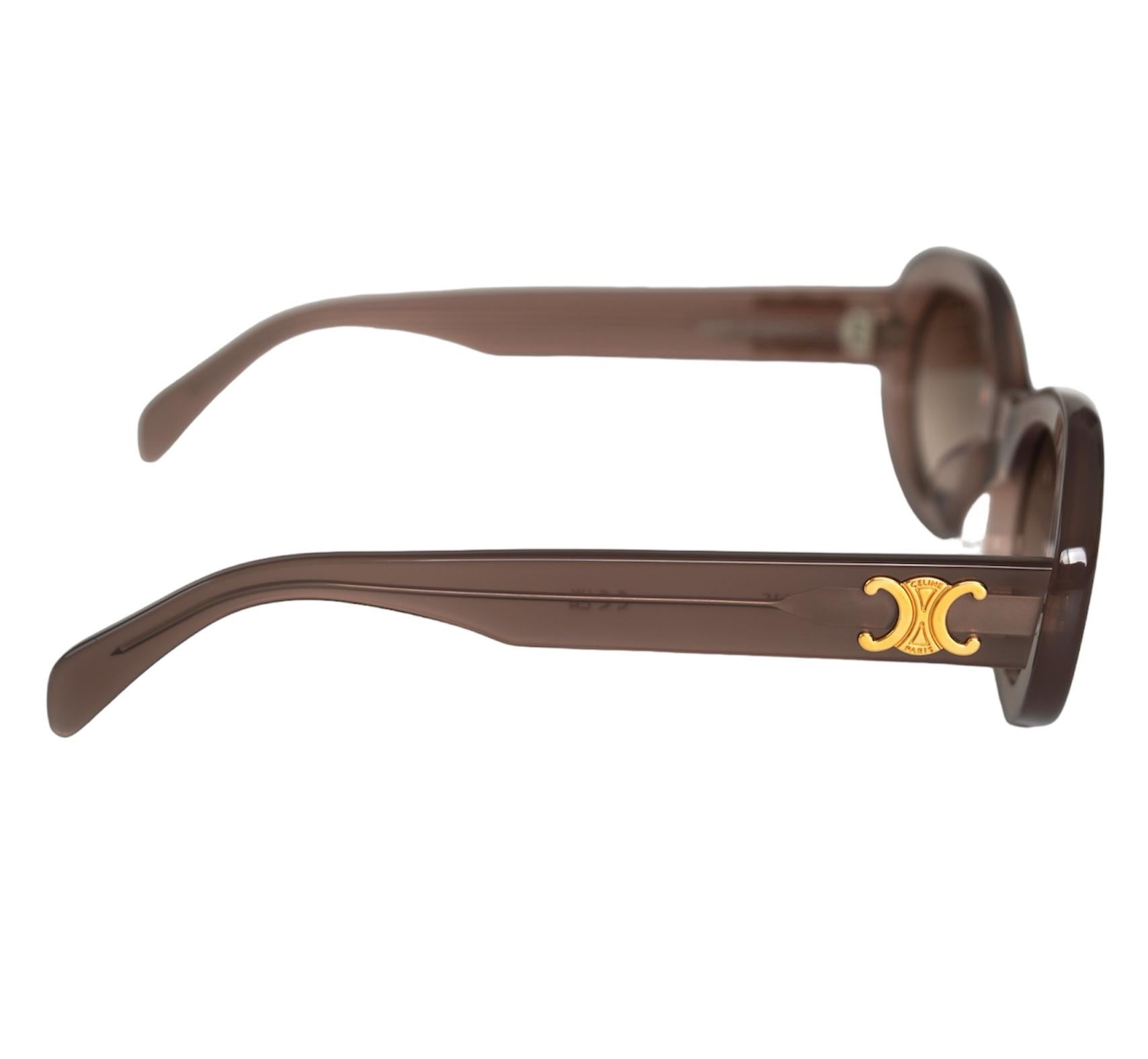 Women's Celine Mauve Rounded Sunglasses