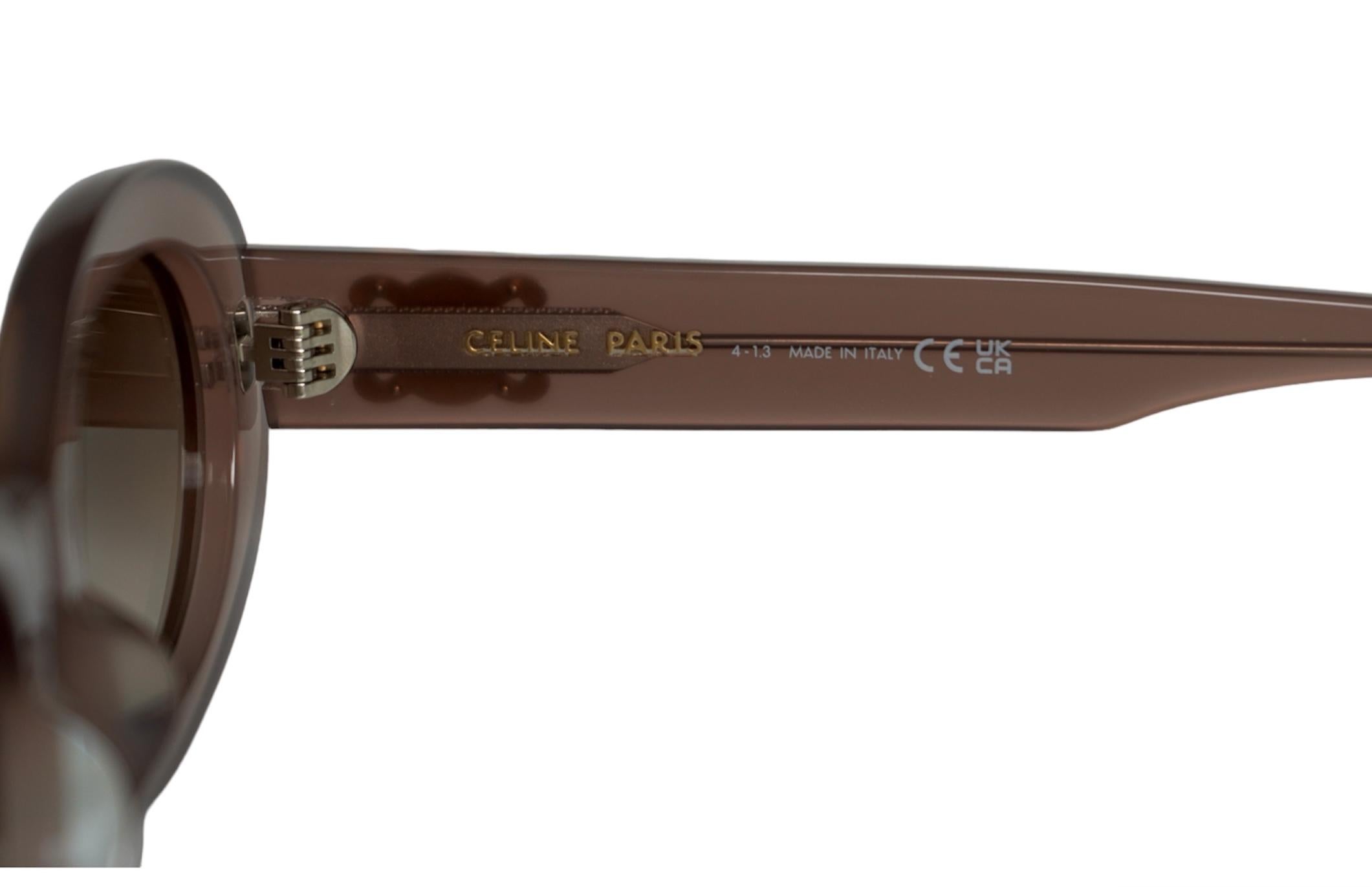 Celine Mauve Rounded Sunglasses 1