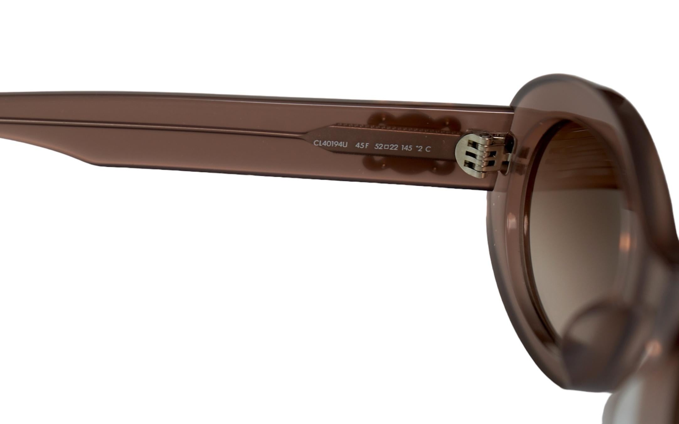 Celine Mauve Rounded Sunglasses 2