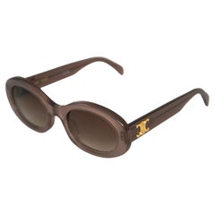 Lunettes de soleil arrondies mauves de Celine