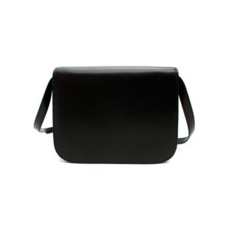 Celine Medium Black Leather Classic Box Bag For Sale at 1stDibs ...