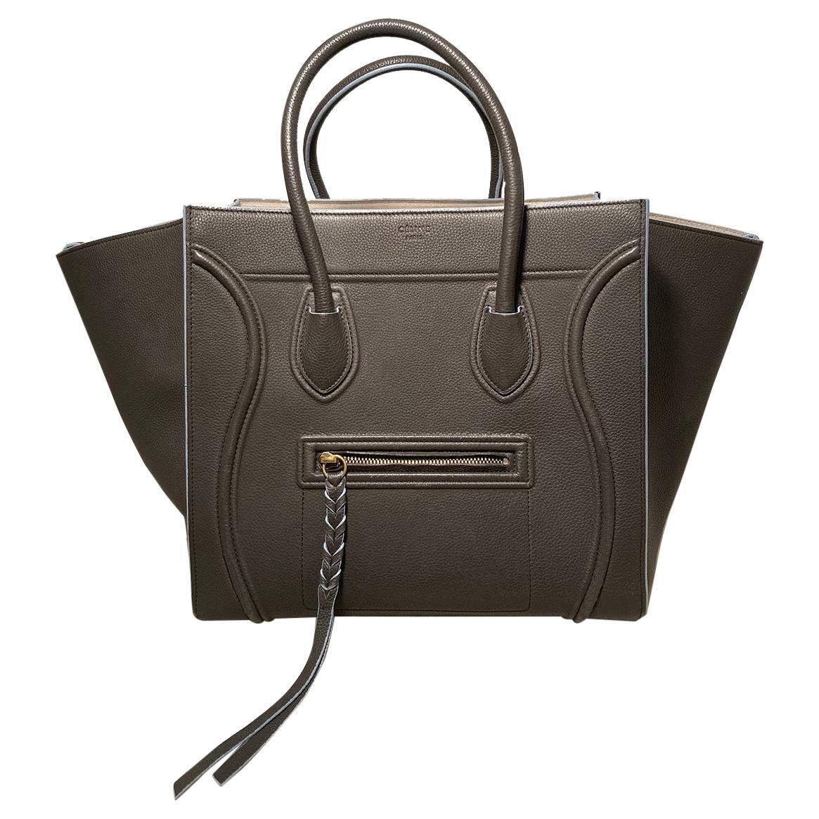 Celine Medium Grey Leather Phantom Luggage Tote For Sale at 1stDibs celine luggage grey celine snakeskin bag
