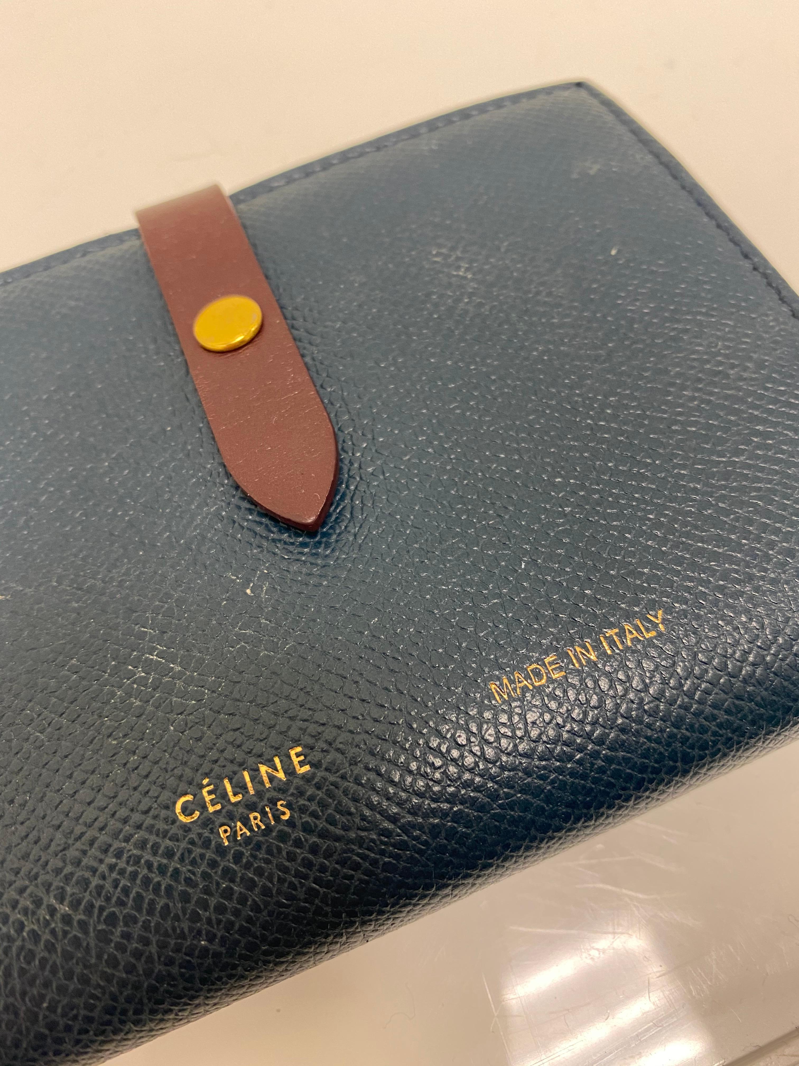 celine wallet on strap review