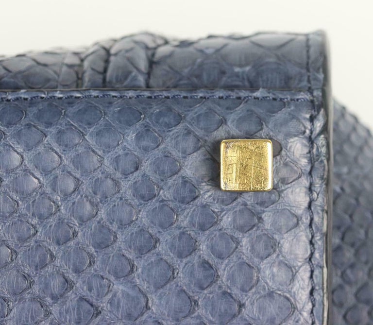 Celine Medium Python Phantom Luggage Tote Bag at 1stDibs