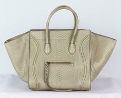 Celine Medium Python Phantom Luggage Tote Bag