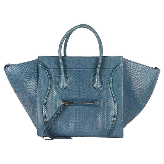 Celine Calf-Hair and Leather-Trimmed Luggage Bag For Sale at 1stDibs ...