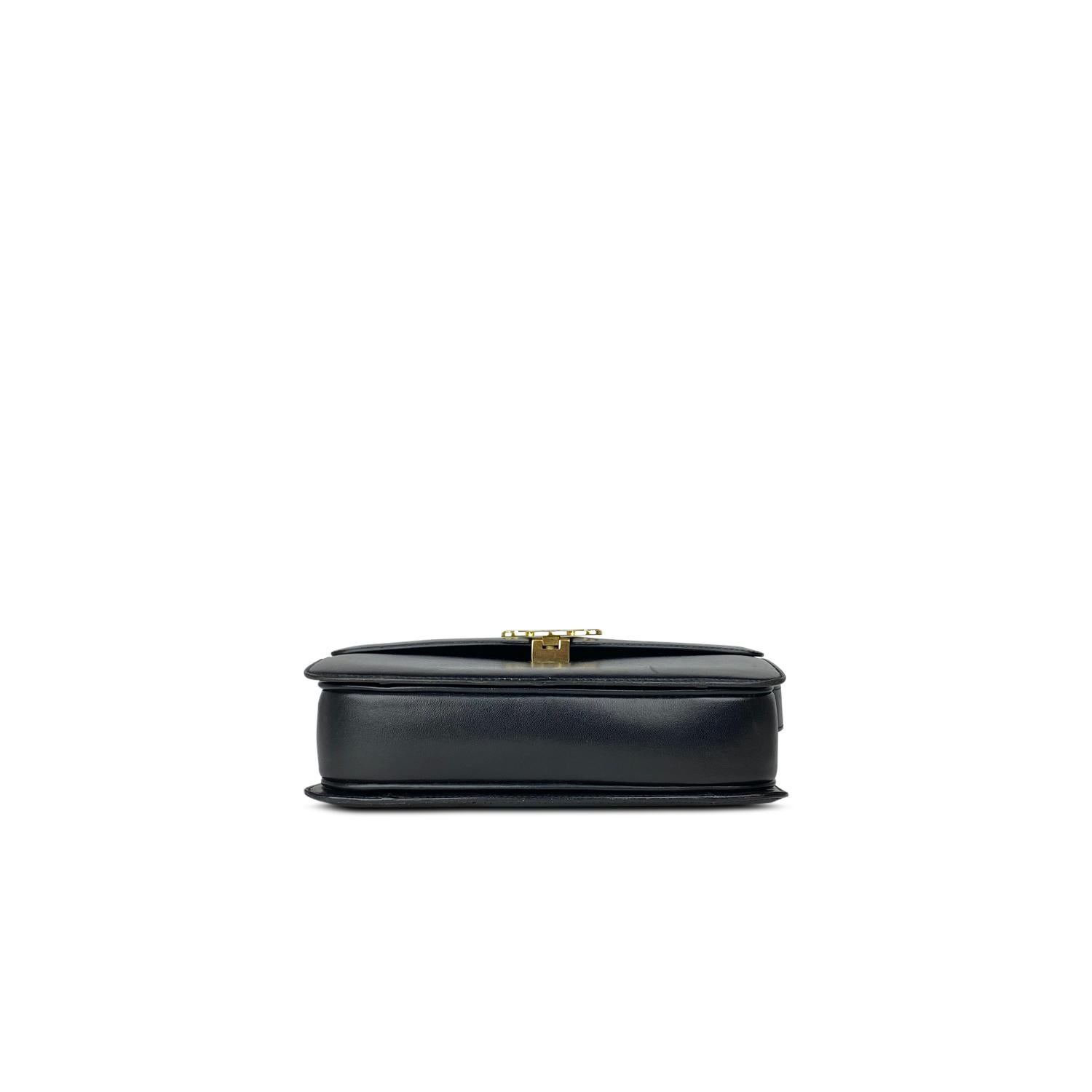 Black Celine Medium Triomphe Bag For Sale