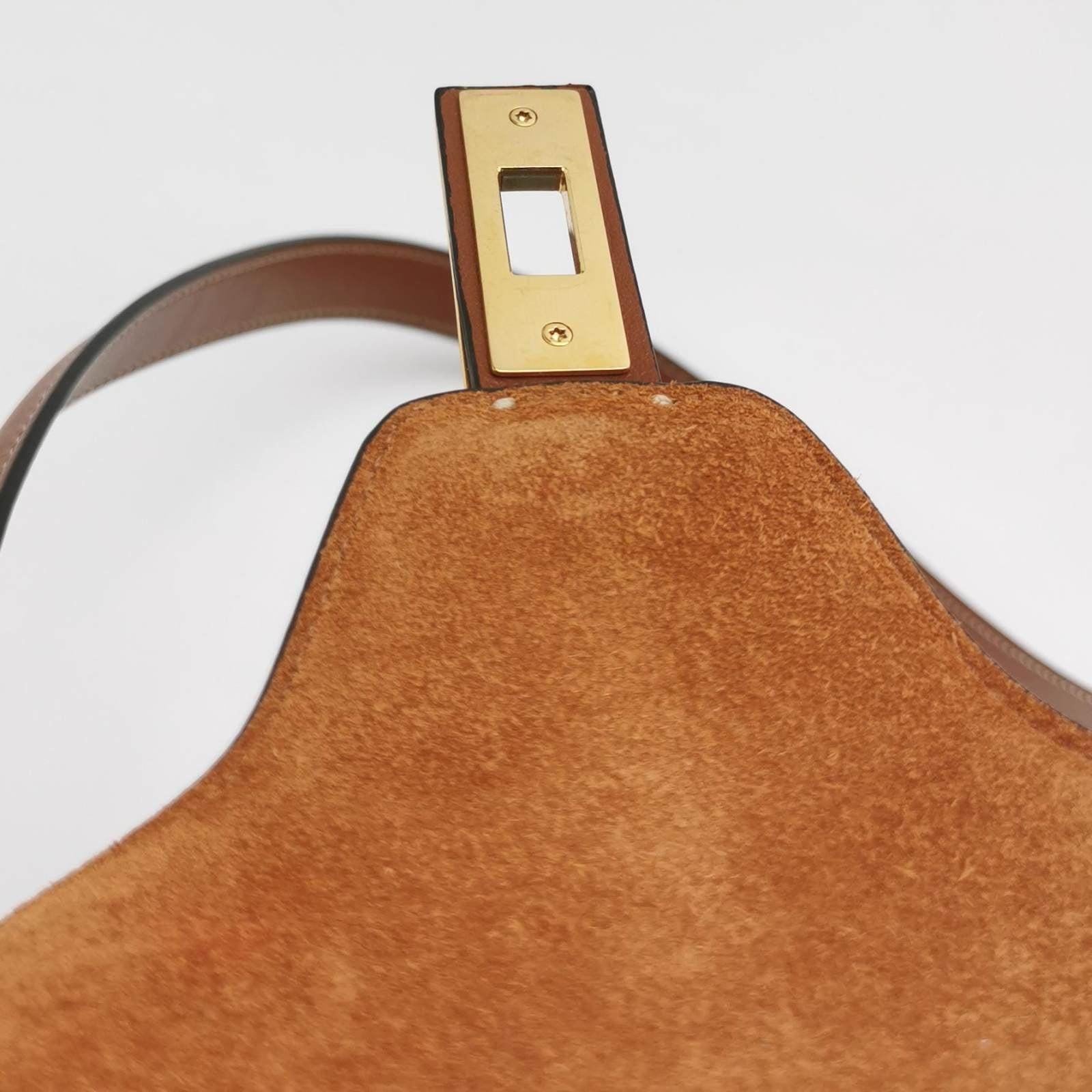 Celine Medoim Soft 16 Bag Caramel Natural Tan Smooth Calfskin Leather 5