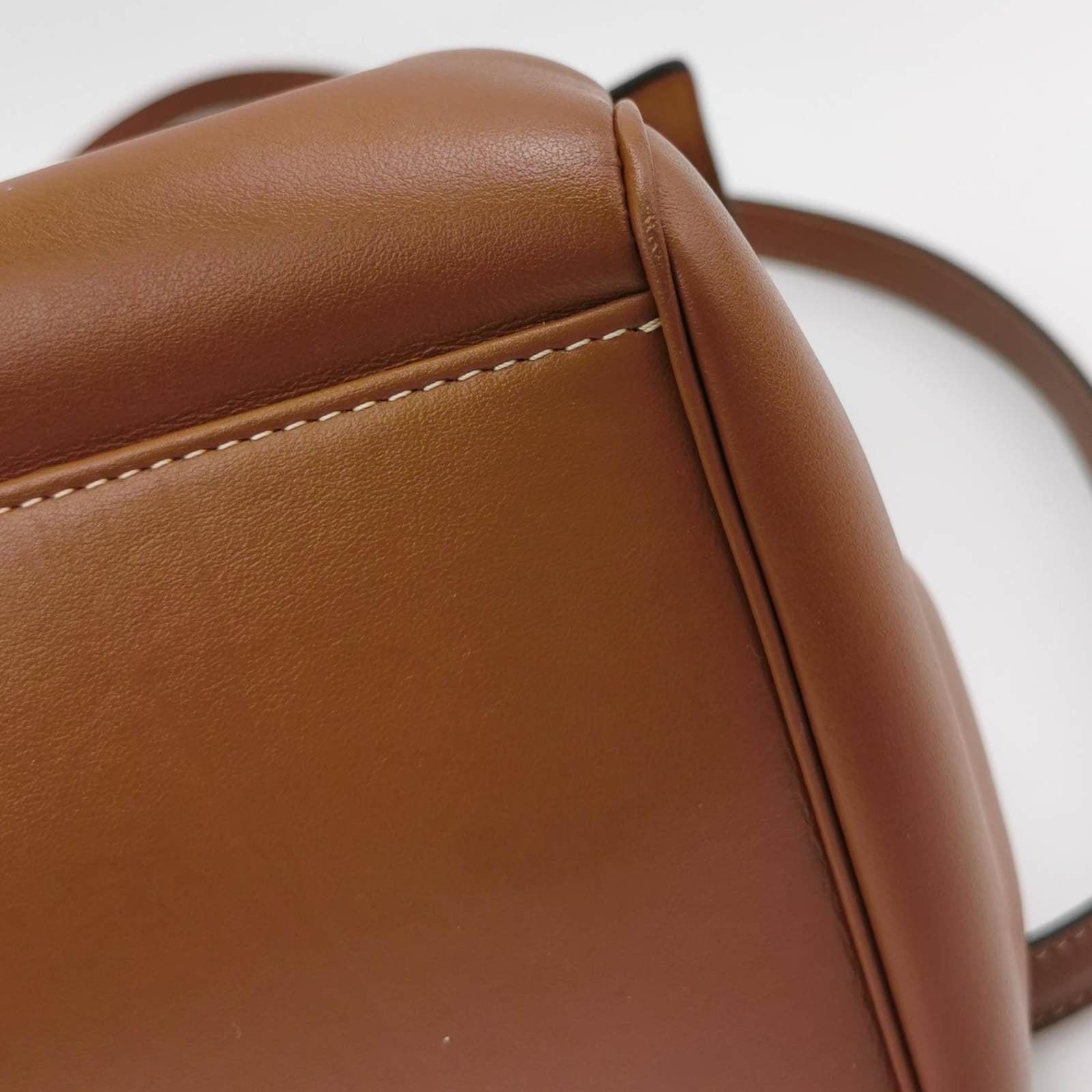 Celine Medoim Soft 16 Bag Caramel Natural Tan Smooth Calfskin Leather 6